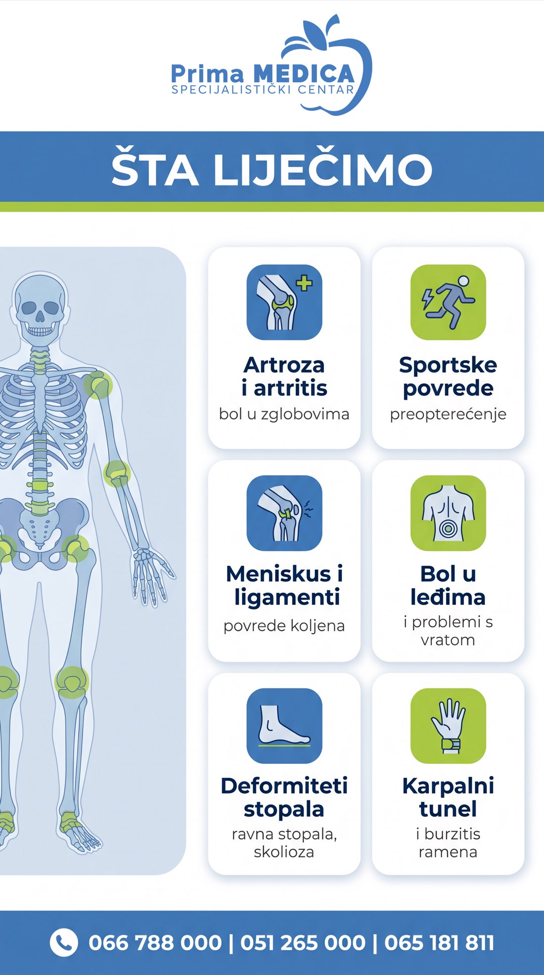 Sta lijeci ortoped - artroza, sportske povrede, deformiteti
