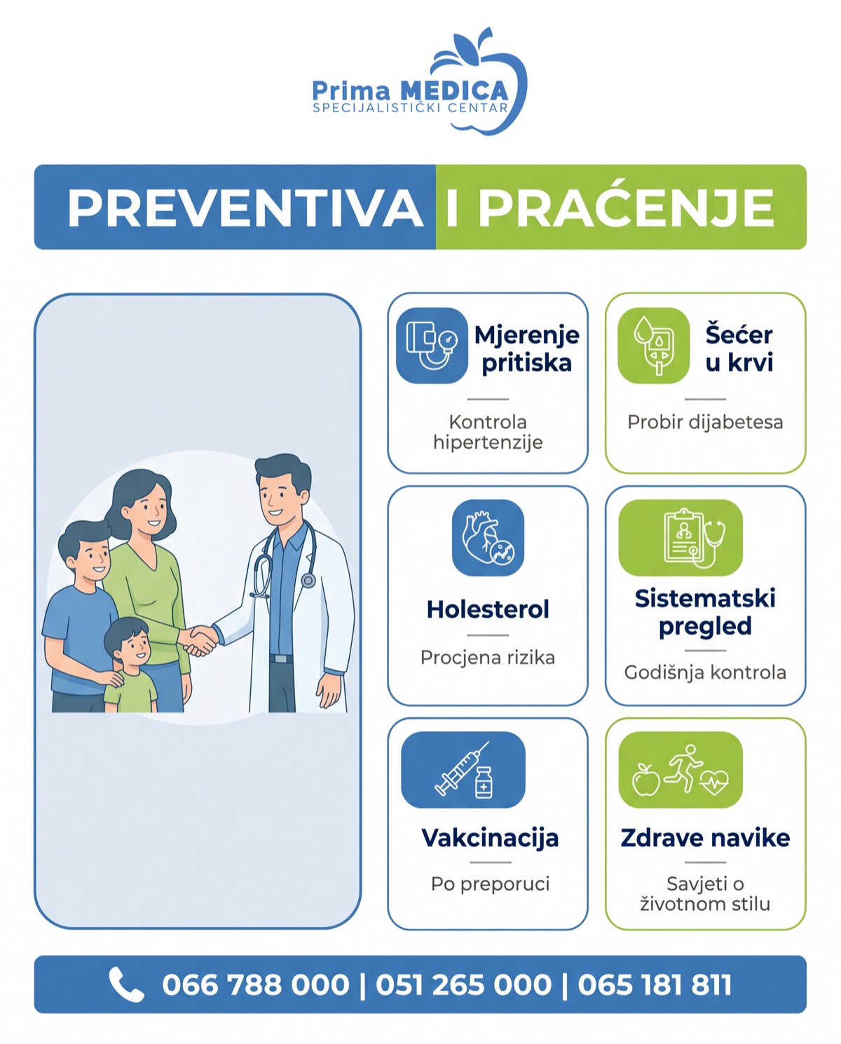 Preventiva u porodičnoj medicini - pritisak, šećer, holesterol - Prima MEDICA Banja Luka